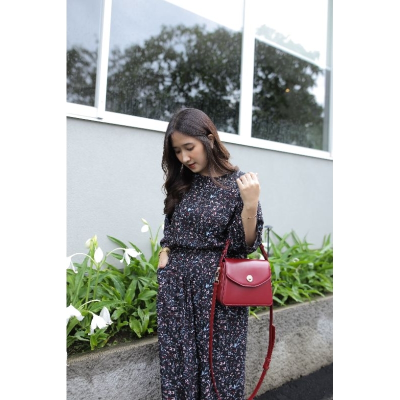 Nagita setelan baju atasan dan celana kulot batik richa setelan 7/8 panjang katun rayon dewasa