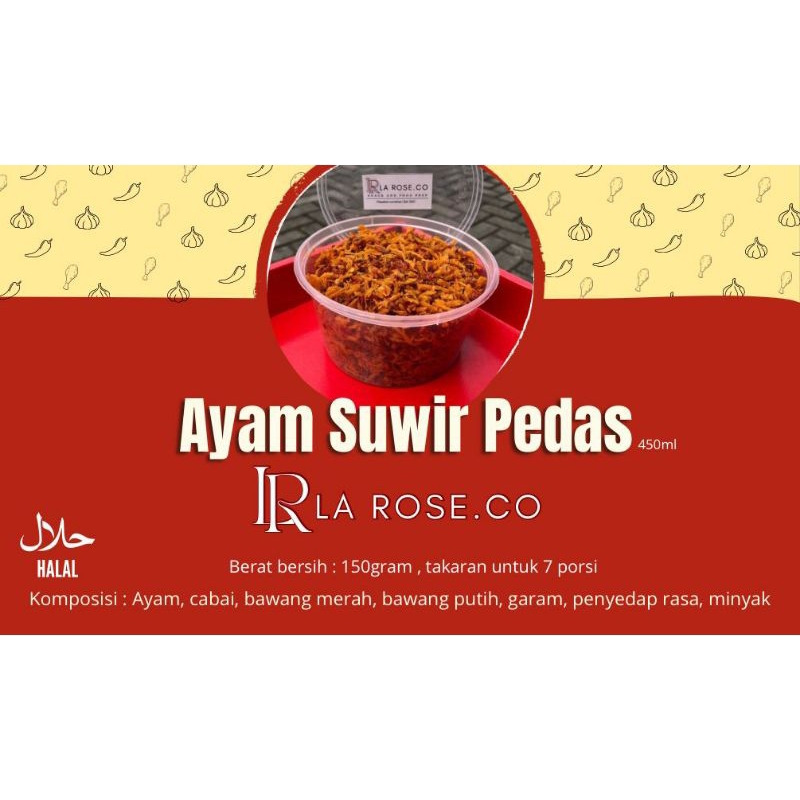 

Ayam Suwir Pedas Siap Saji 450ml