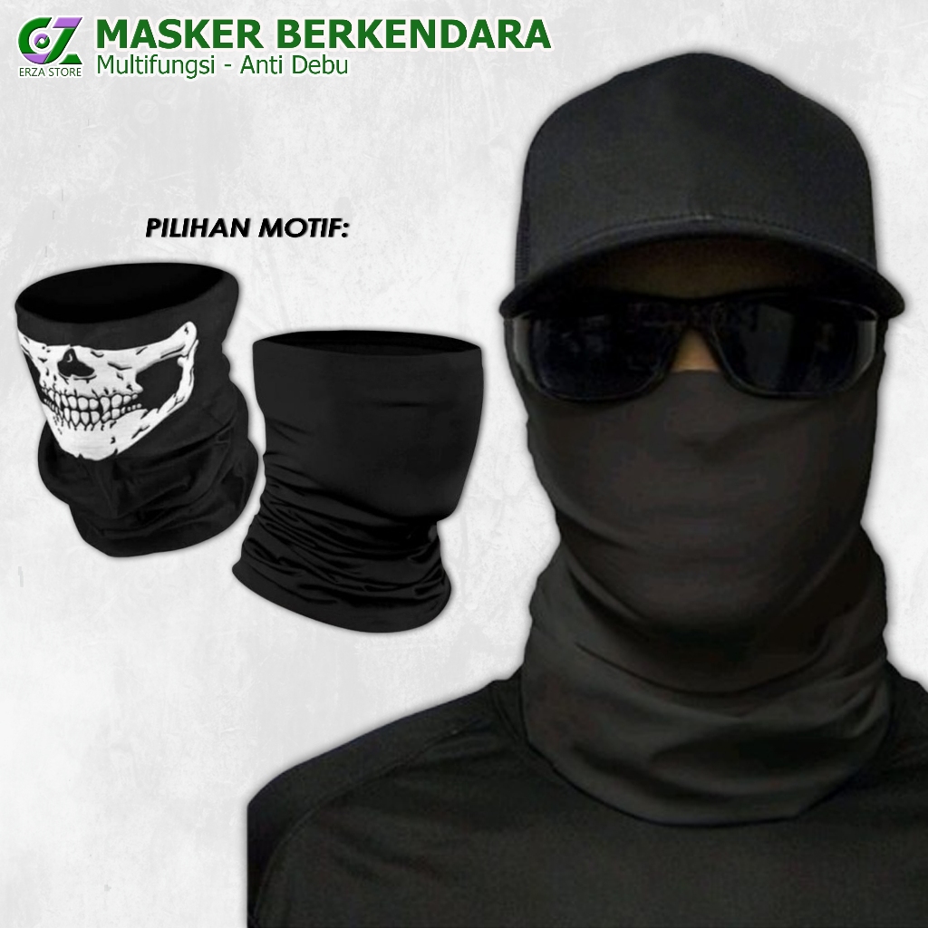 Masker Buff Bandana Slayer Pria Berkendara Sepeda Motor Anti Debu Multifungsi