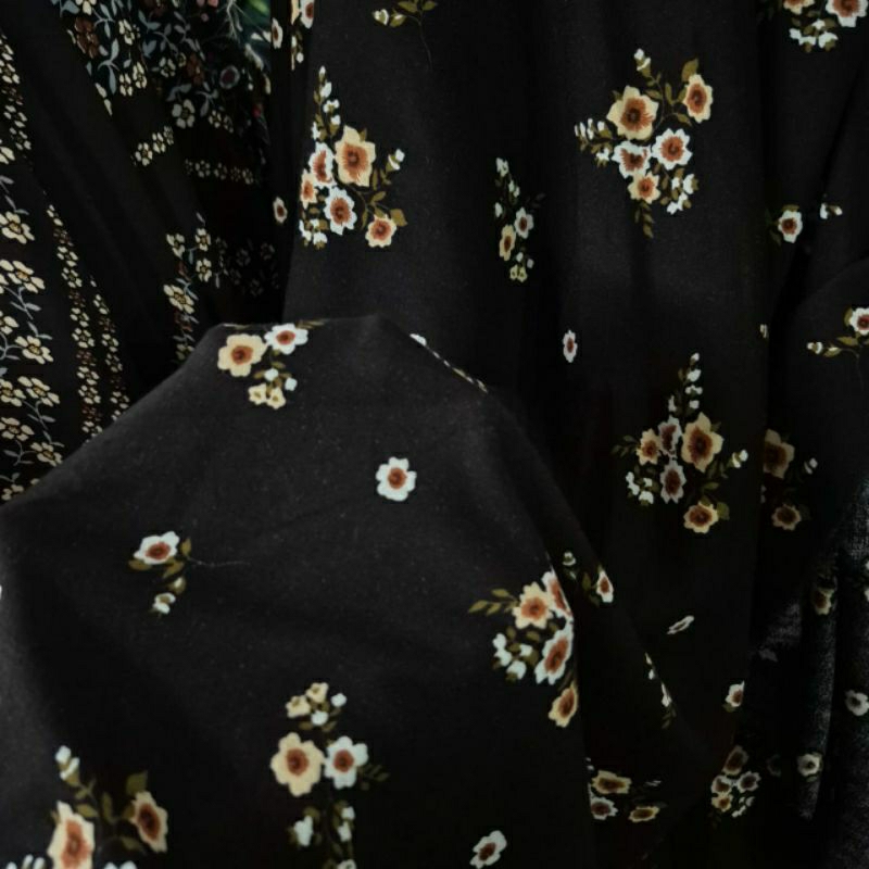 KAIN RAYON VISCOSE MOTIF BUNGA KECIL- KAIN RAYON MOTIF BUNGA KECIL HARGA/0,5M