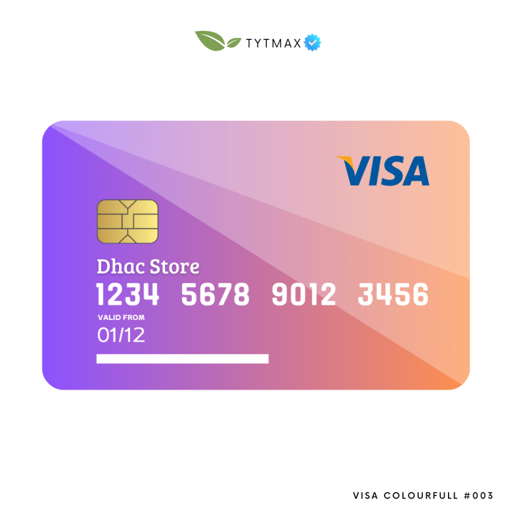 

visa colourfull #003 / Dummy Credit Card / Fake Premium ID Card