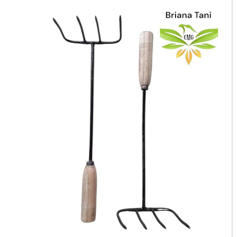 Garpu Tanaman Garukan Tanah kecil