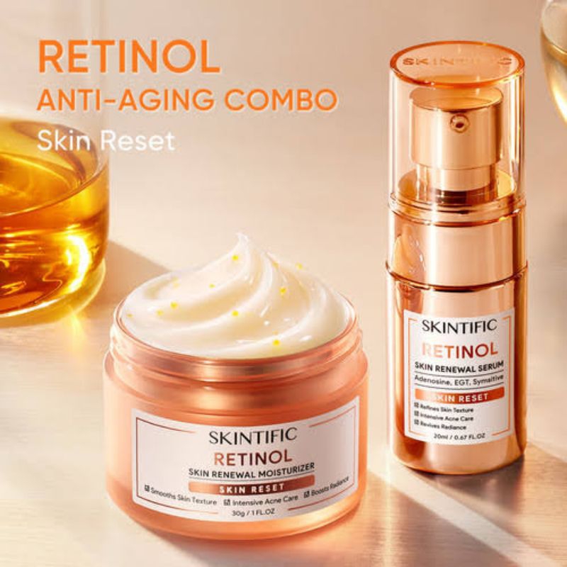promo SKINTIFIC Gentle retinol - 2 pcs paket skincare