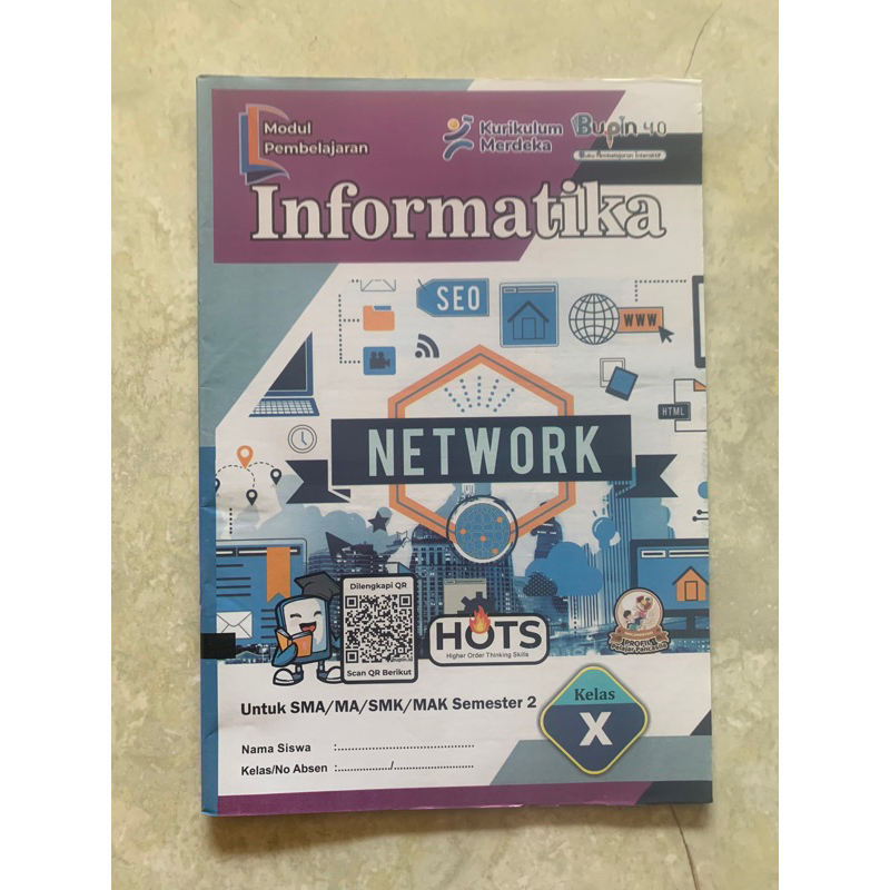 Buku LKS Informatika TIK SMA / MA Kelas 10, 11, 12 (Minimal Pembelian 5 pcs)