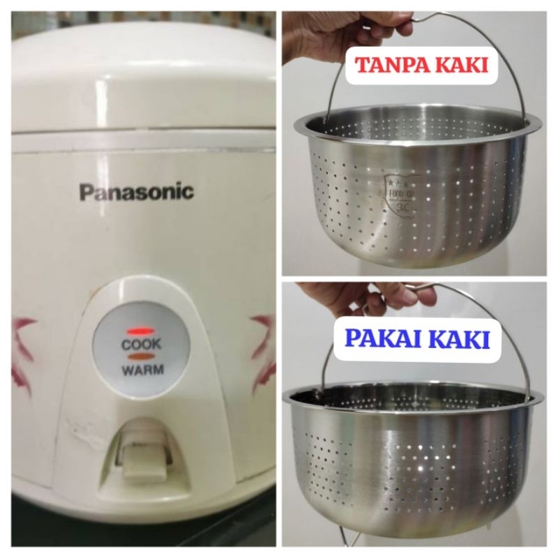 Sarangan Steamer berbahan Stainless Steel Low Carbo Utk Rice Cooker Panasonic SR-TEG18