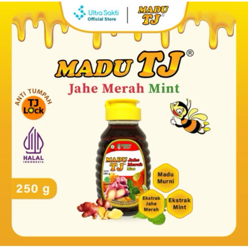 

Madu TJ Jahe Merah Mint 250 gr - Menghangatkan & Menjaga Daya Tahan Tubuh