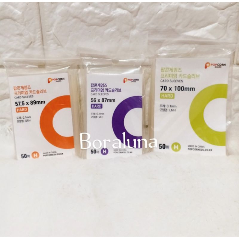Popcorn Original Card Sleeve Inner Sleeve Photocard Pelindung Kartu