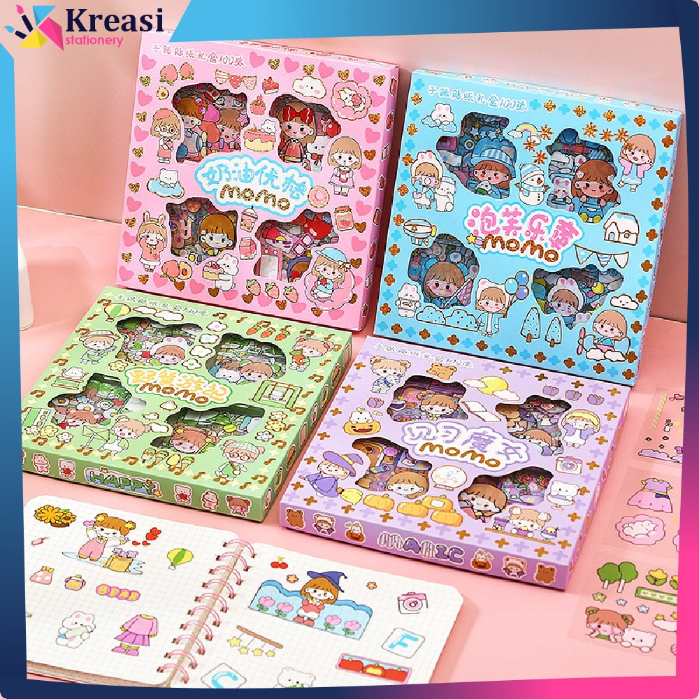 

Stiker Buku Diary Tumblr Botol Lucu 2D Isi 100pcs / Sticker Lucu Kekinian Dekorasi Scrapbook Sticker Aesthetic Karakter Kreasi Stationery C473