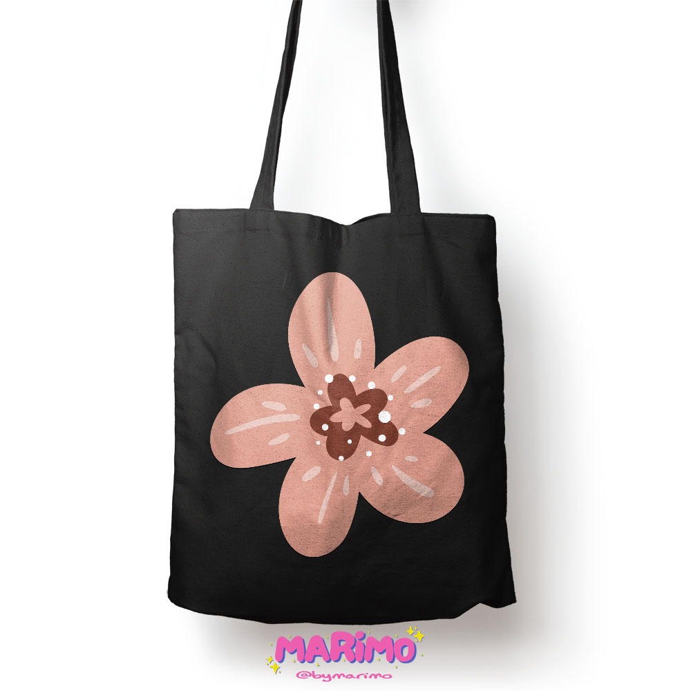 Marimo Kayonna Tote Bag Kanvas Penutup Resleting