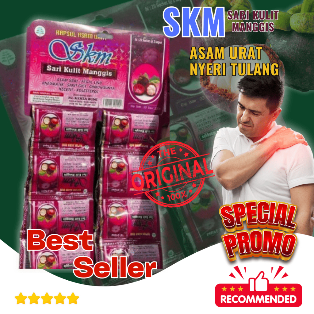 

Kapsul SKM Original Asam Urat 20 Sachet Asli 100%