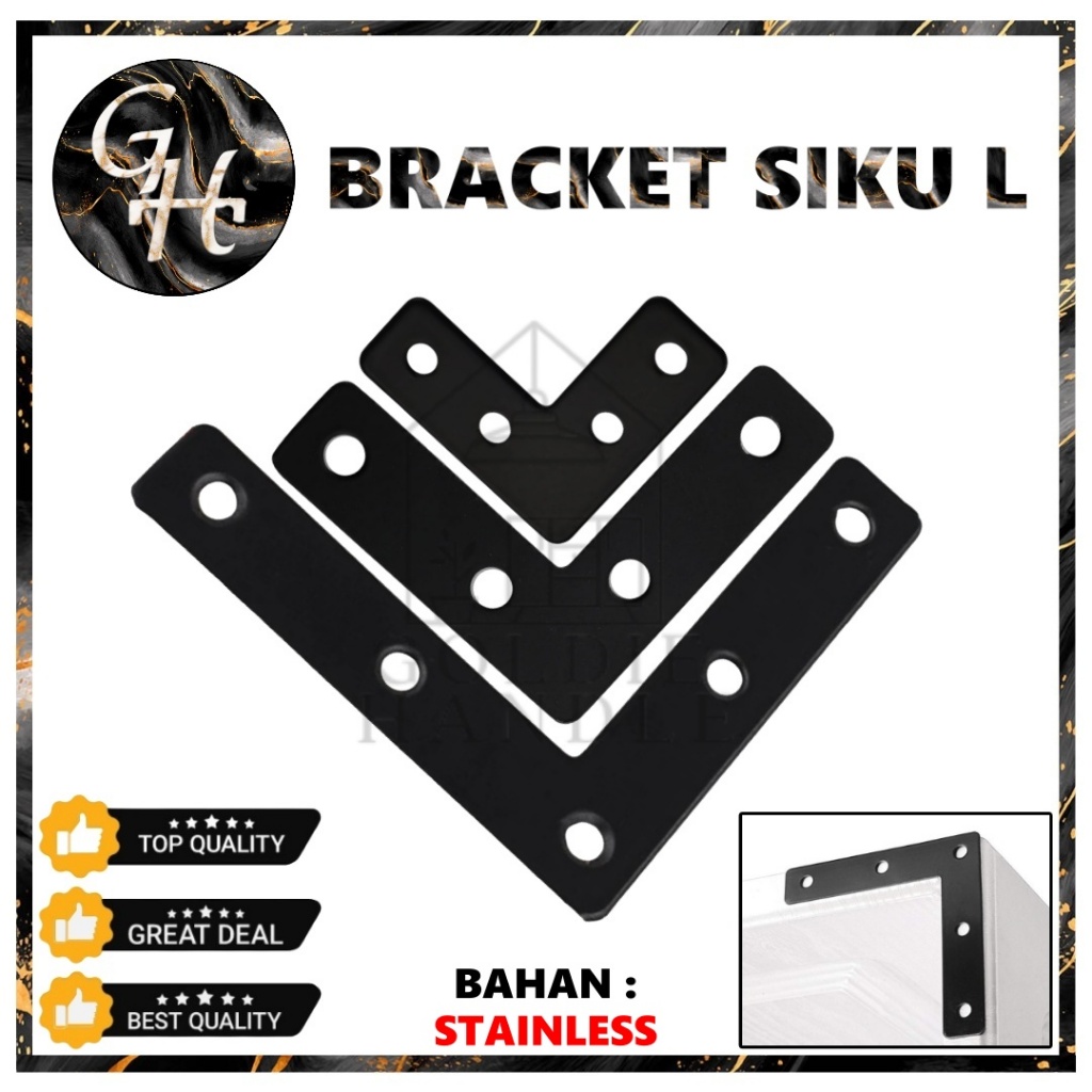 Plat Siku L Segitiga Konektor Siku L Connector Sambungan Stainless Frame Siku L
