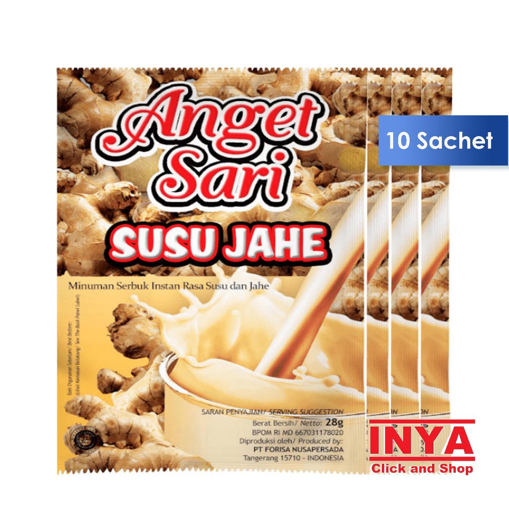 

Anget Sari Susu Jahe 10x25gr Renceng - Minuman Serbuk Jahe - Ginger Drink