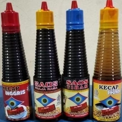 

raja rasa 150ml l kecap ikan 150ml l kecap inggris 150ml l saos tiram 150ml