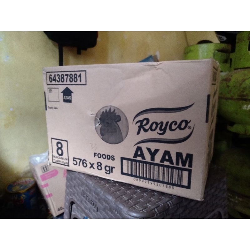 

KARDUS BEKAS royco ayam 33 x 25 x 22 cm