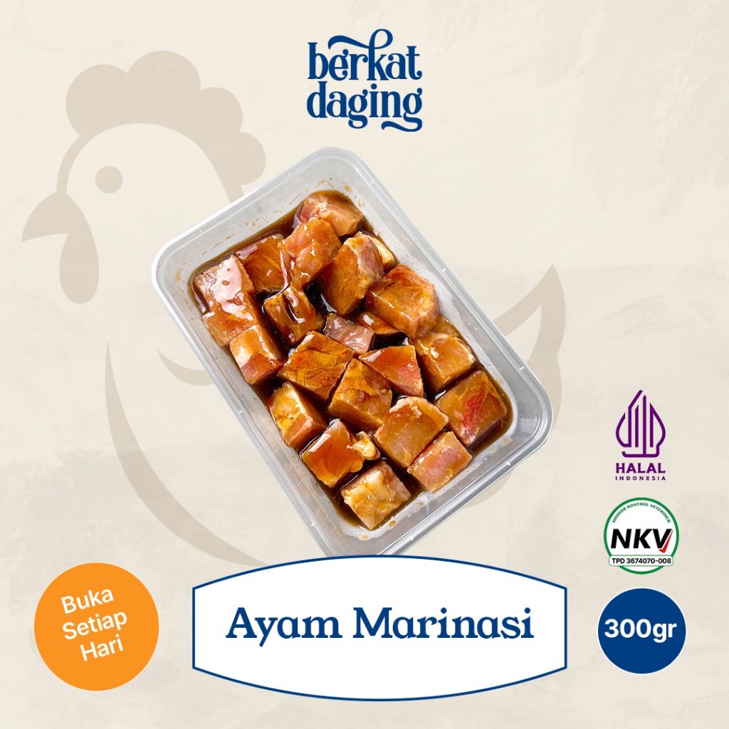 

Ayam Saikoro Bumbu Teriyaki Blackpepper Bulgogi BBQ - 300gr - Bento / Bekal Sekolah / Grill Marinasi Marinated - Berkat Daging