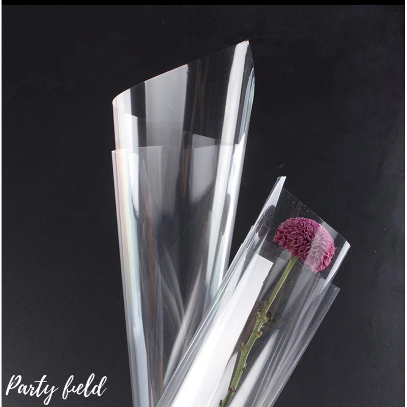 

[1PAK/50PCS] P-OPP Kertas buket bunga transparan / flower bouquet wrapping paper