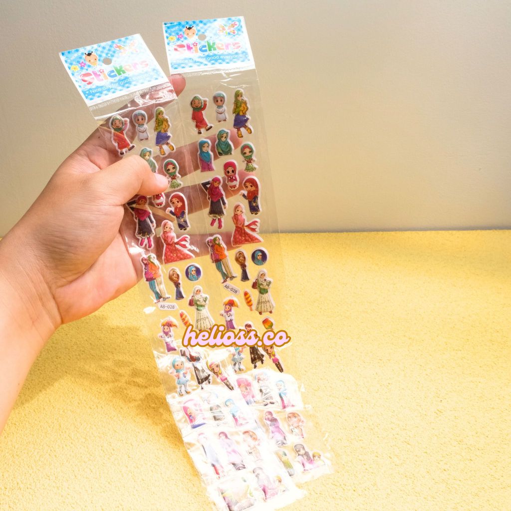 

STIKER TIMBUL HIJAB GIRL STIKER 3D PANJANG MURAH KARAKTER HIJAB TERMURAH HELIOSS.CO
