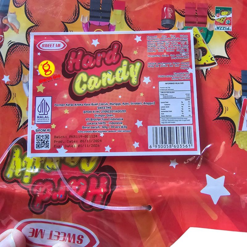 

Nycyta Home Permen Keras Aneka Rasa Buah Hard Candy Berhadiah Blok Lego Block Mainan Bentuk Makanan