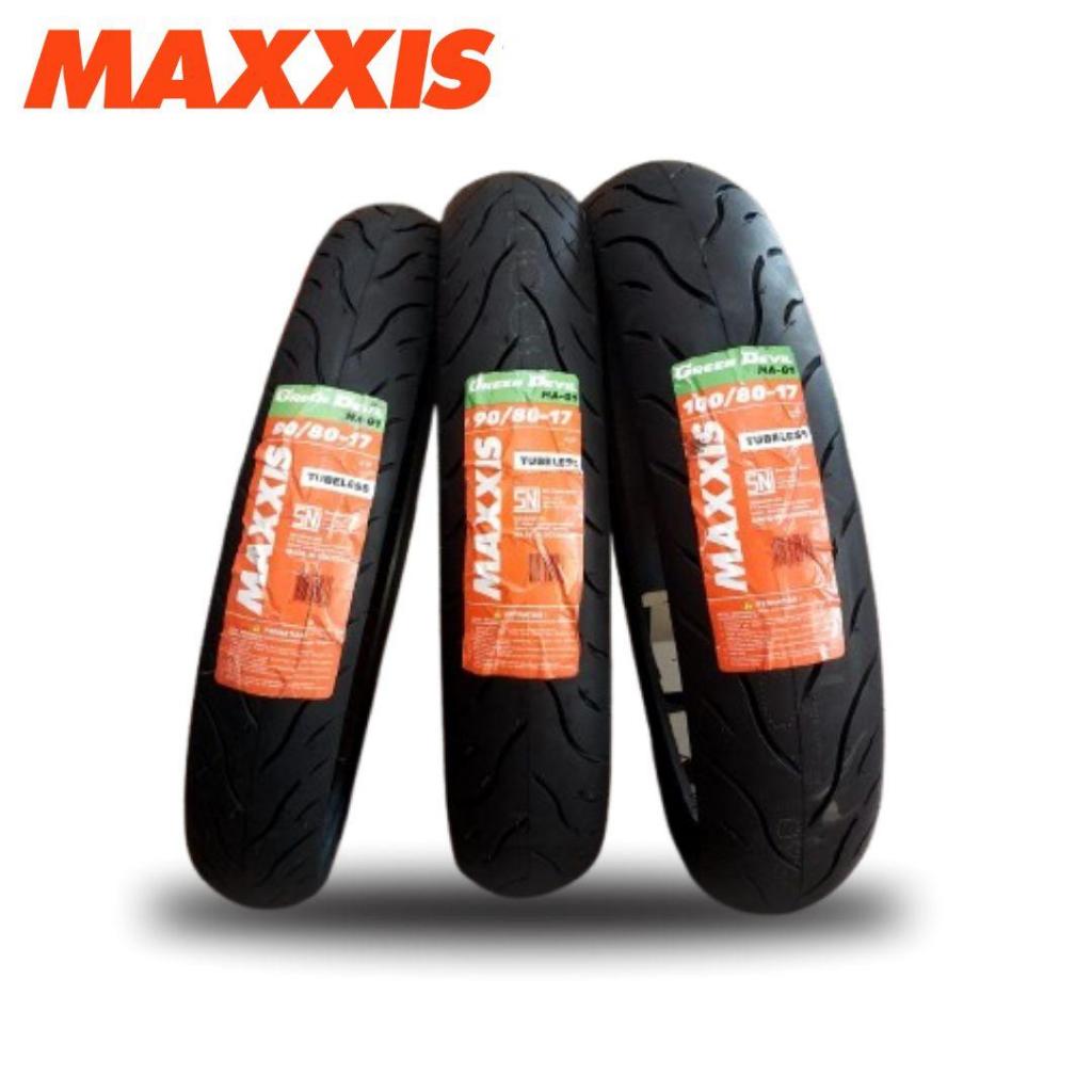 BAN DONAT MOTOR BEBEK MAXXIS GREEN DEVIL 80/80-17, 90/80-17, 100/80-17 TUBELESS