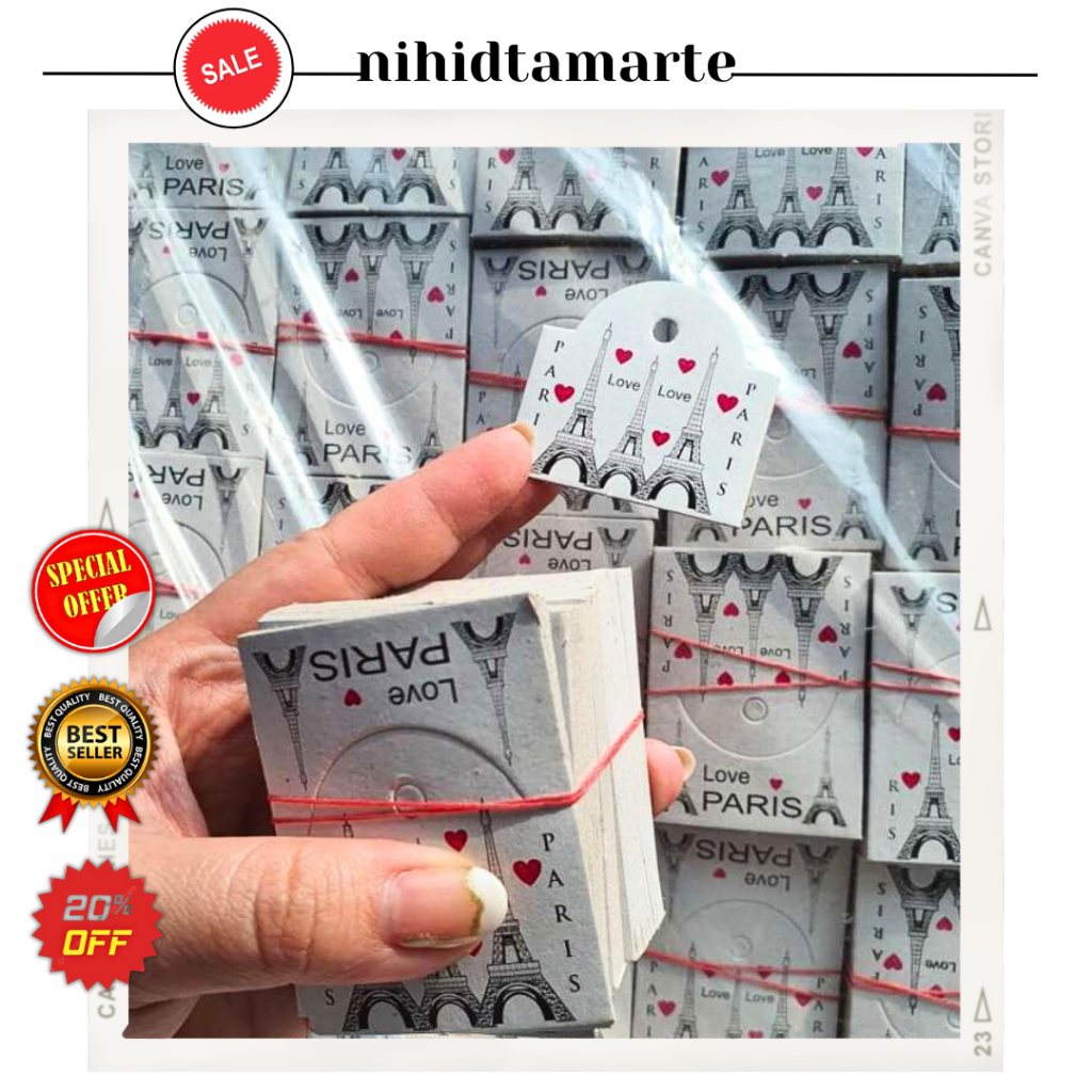 

Label Produk 100pcs Hangtag Aksesoris