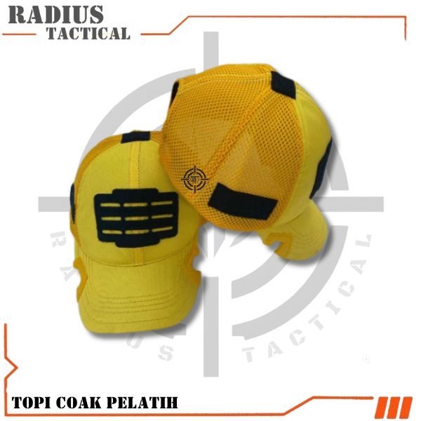 TERMURAH TOPI PRIA /WANITA COAK JARING WARNA KUNING POLOS COD