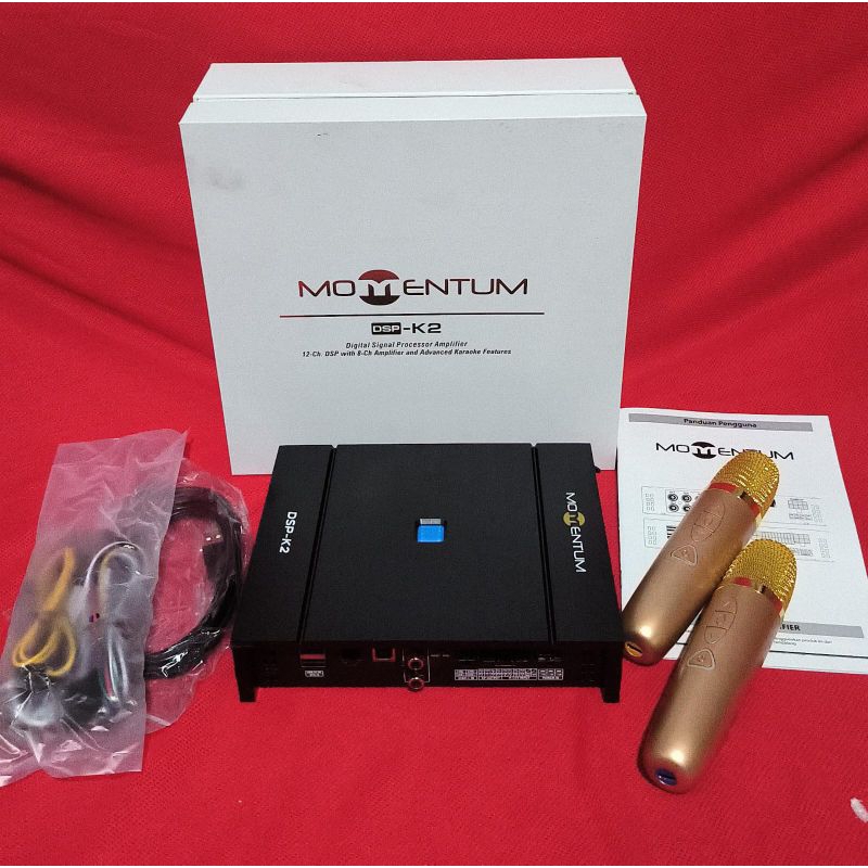 Processor DSP Momentum K2 12 Chanel Doble Mic - Fre 2 Mic Wireless --US CAR AUDIO