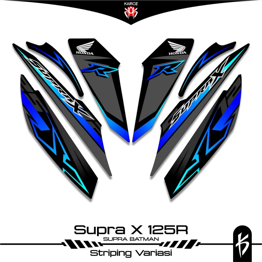 STRIPING SUPRA X 125 KARBU SKU 71 BATMAN STICKER STIKER HONDA SUPRA X 125 WAVE 125I SUPRA X 125R