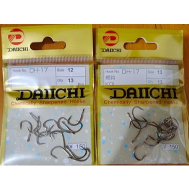 Mata kail pancing Daiichi DH 17 KOI (Tanpa lubang / flat)