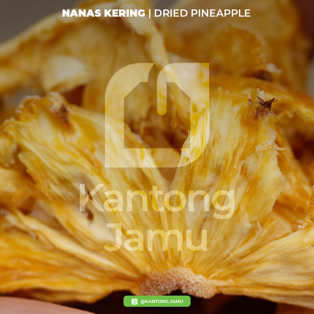 

Nanas Kering Mesin Bersih /Clean Machine Dried Pineapple / 100% Alami / Kaja - Kantong Jamu