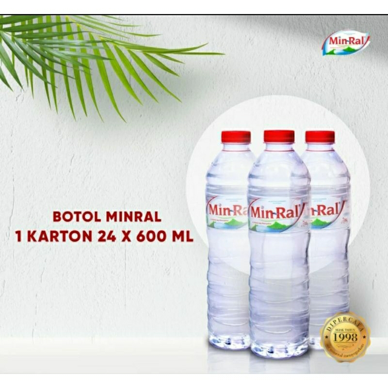 

MINRAL BOTOL 600 ML 1 DUS 24 BOTOL YA