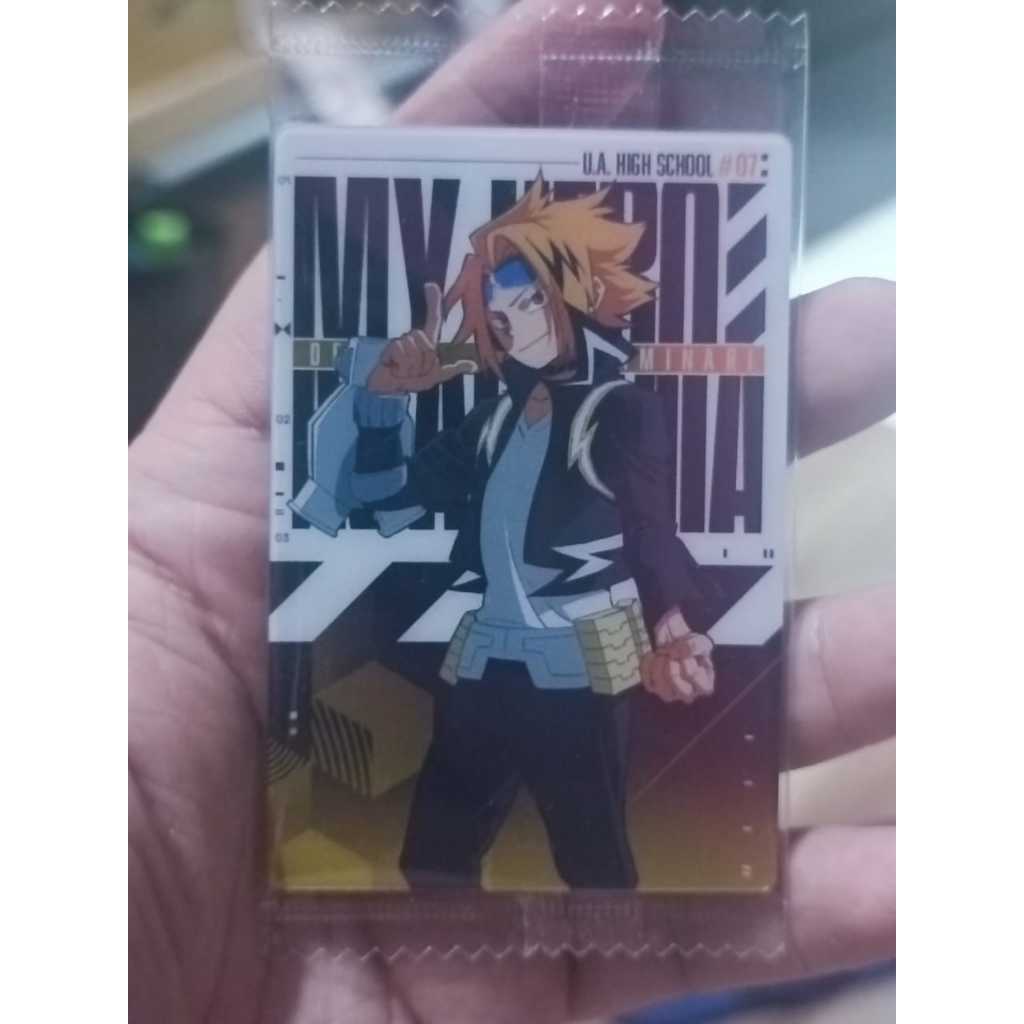 My Hero Academia U.A. High School #7 Kaminari Denki Eraser Wafer Card Bandai Japan Hologram Foil