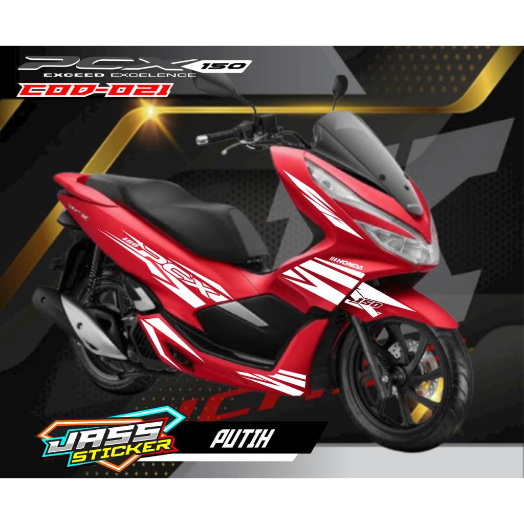 STICKER CUTTING HONDA PCX 150 / STIKER STRIPPING PCX/STRIPING VARIASI PCX / AKSESORIS  MOTOR PCX / P