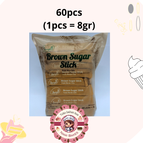 

Ansell Brown Sugar 60pcs Sticks Gula Nira ( 1 pcs 8gr )