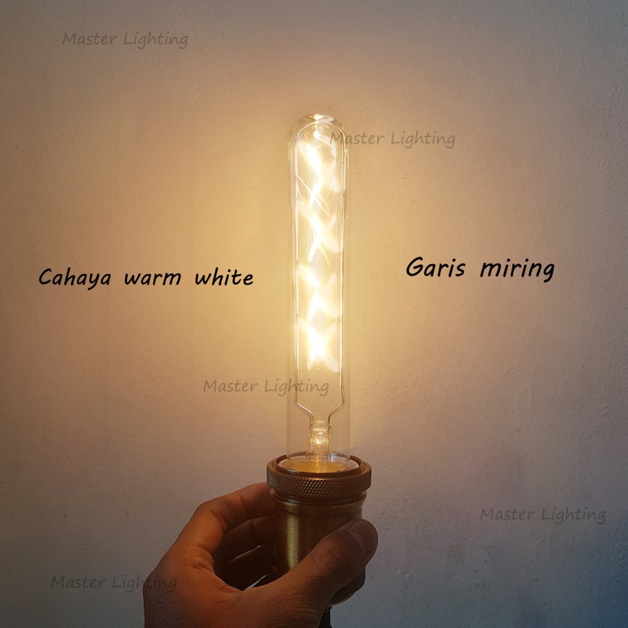 T8-120 / T8 -150 19cm Lampu bohlam filament edison LED panjang pipa