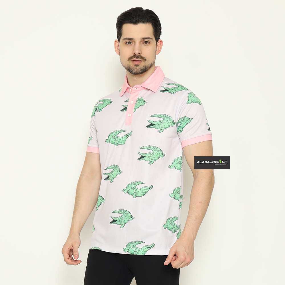 Eastlore Printed Polo Shirt Golf Crocodile 100% Original - Baju Golf Pria Branded