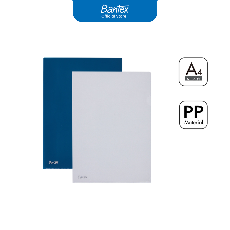 

Bantex Map L Transparan Bening / Clear Sleeve / Map Dokumen Bahan PP Ukuran A4 Isi 10 Pcs BF3103
