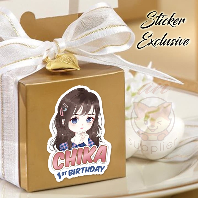 

50 STIKER / STICKER GIRLY 2-5 UTK BAG / BENTO / SOUVENIR ULTAH ULANG TAHUN