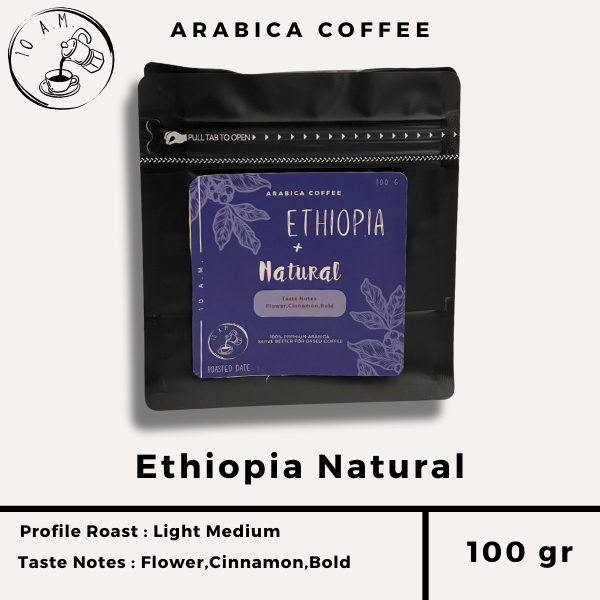 

10AM ROASTERY - Kopi Arabika Ethiopia Natural (100 gr)
