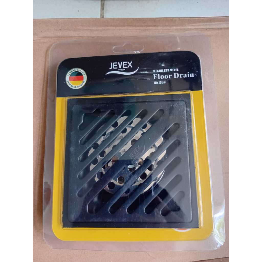 smart floor drain hitam/saringan got/floor drain stenlis kuningan-Motif kotak Hitam
