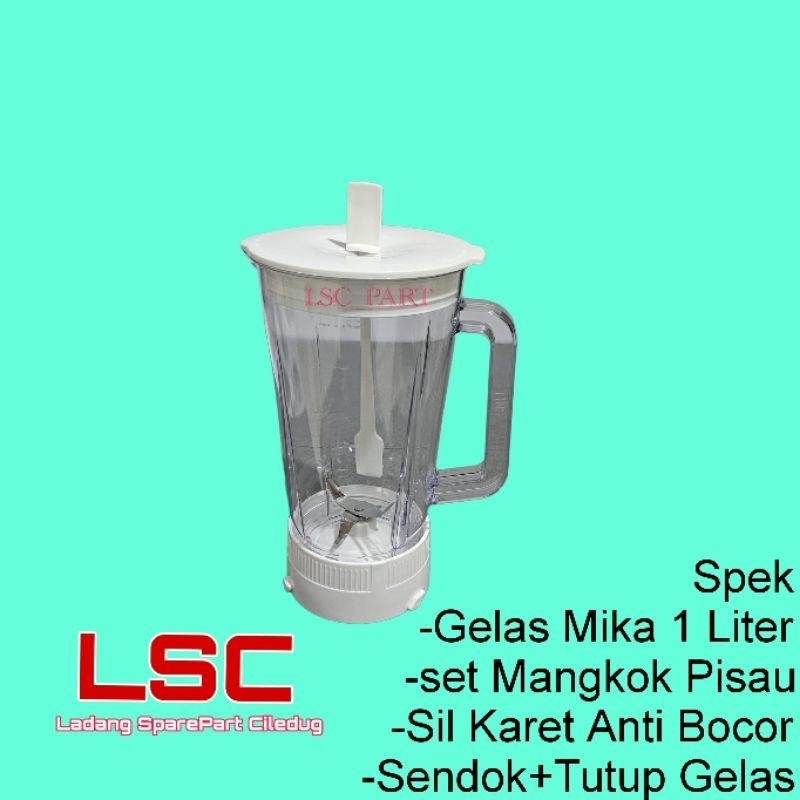Set Gelas MIKA Jus Blender NATIONAL MX-J210GN Tabung PLASTIK Blender PANASONIC MX J210 PN MX J 210 G