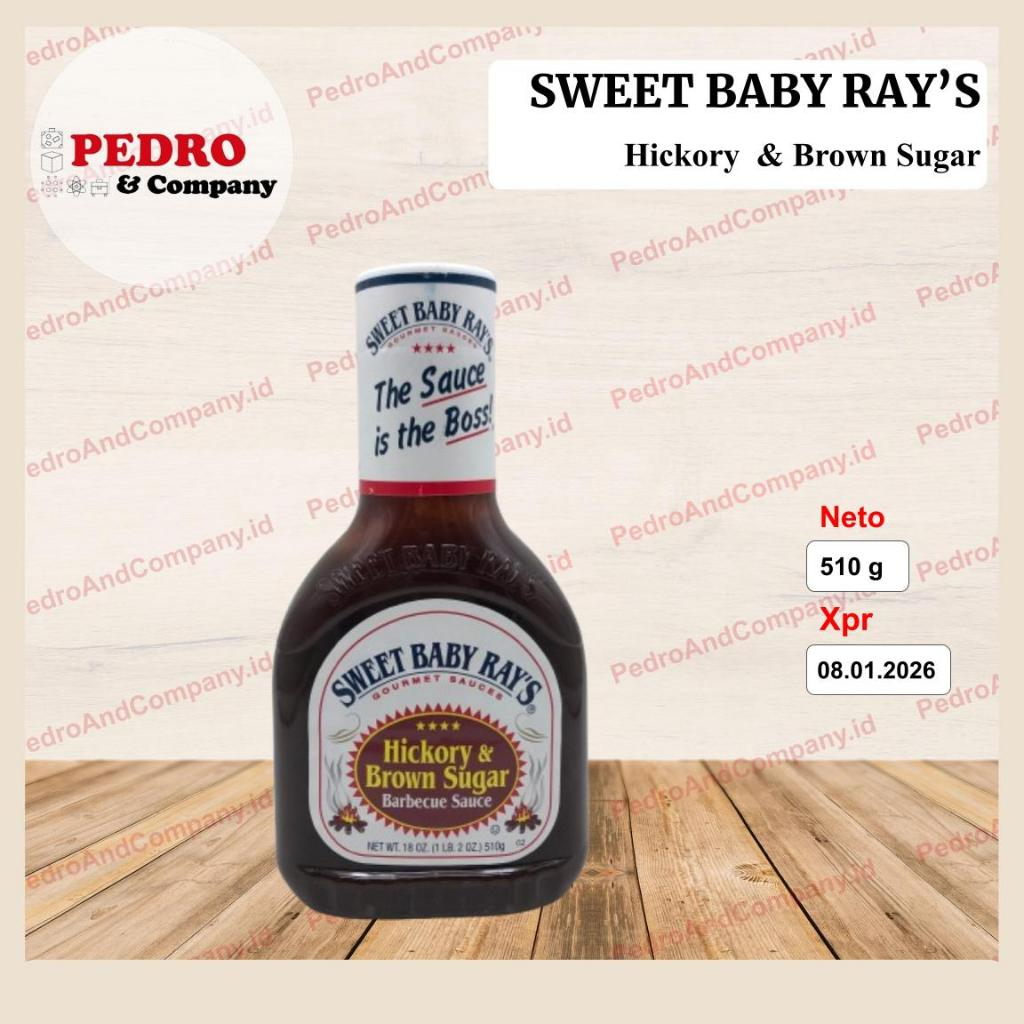 

Sweet baby ray's hickory brown sugar 510 gram - bbq barbecue saus
