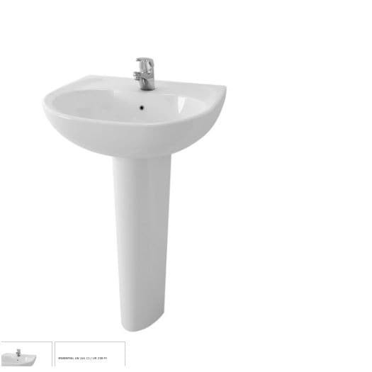 Wastafel Kaki TOTO LW 241 CJ / LW 239 FJ White Complete Set