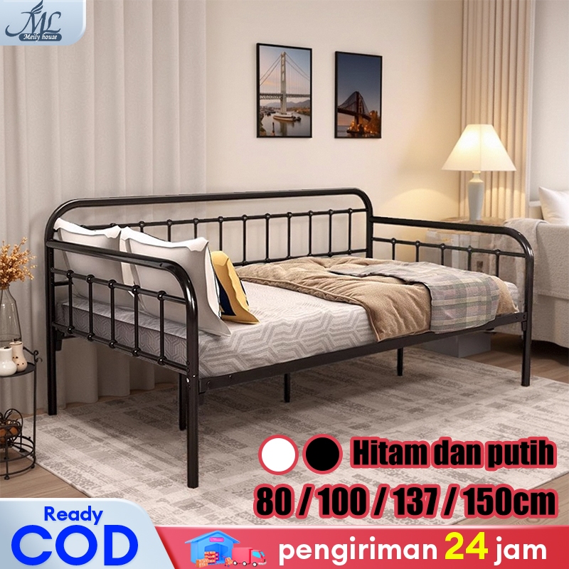 Tempat Tidur Besi Sofa Divan Kasur Ranjang Besi Dipan Tempat Tidur Sofa bed Divan Besi Ranjang Sofa