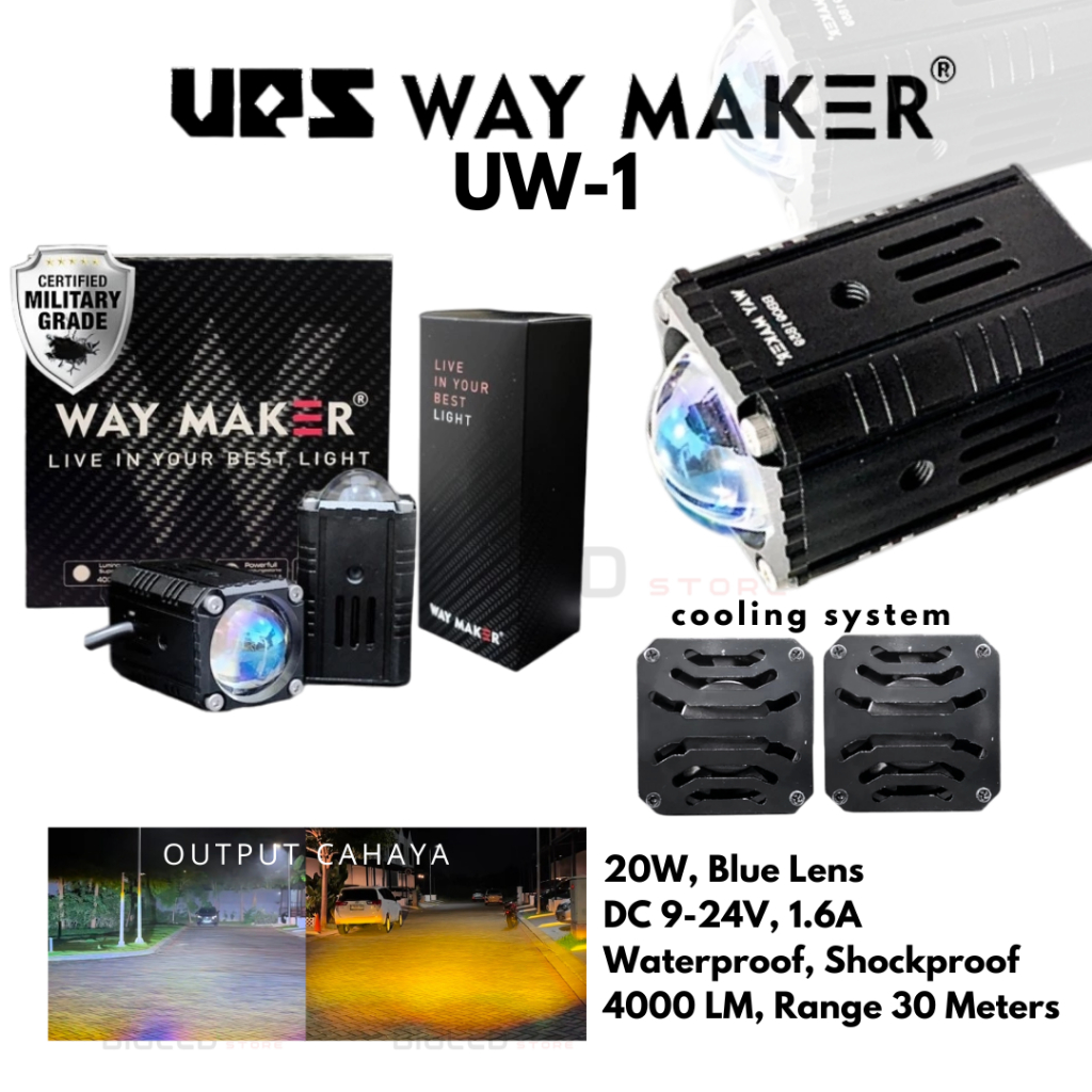 Mini Laser UPS Way Maker UW1 UW-1 Militay Grade 20 W Merk UPS WAYMAKER