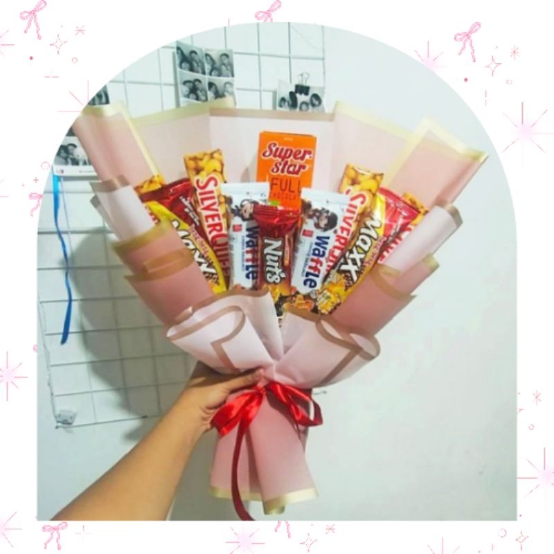 

010 Buket coklat large | Bouquet wisuda | hampers lebaran | hadiah ulang tahun | gift