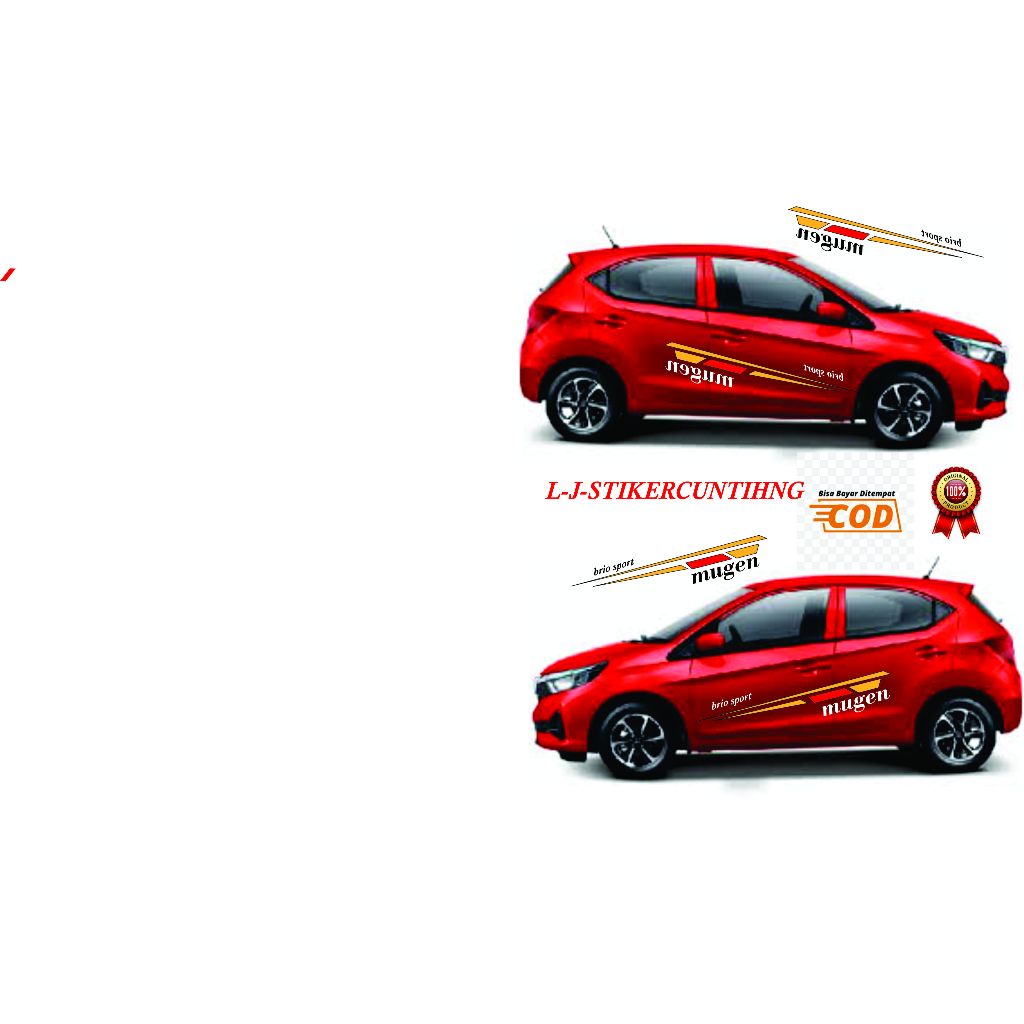 CUNTING STIKER BODY MOBI BRIO SAMPING