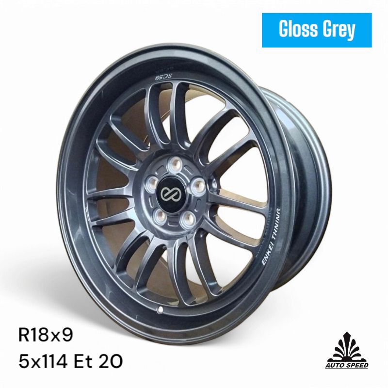 Velg Enkei Sc59 R18 pcd 5 x 114 lebar 9 et 20
