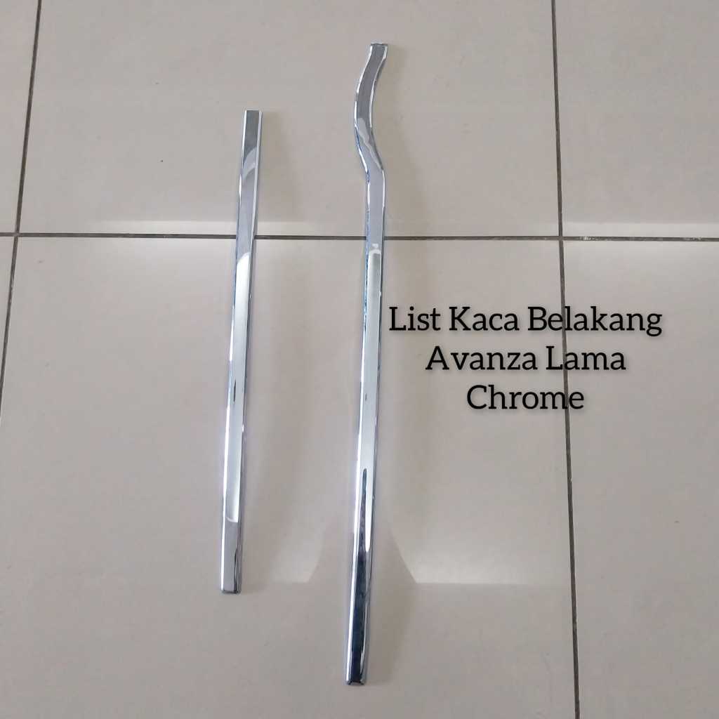 List Kaca Belakang Mobil Avanza Lama Chrome
