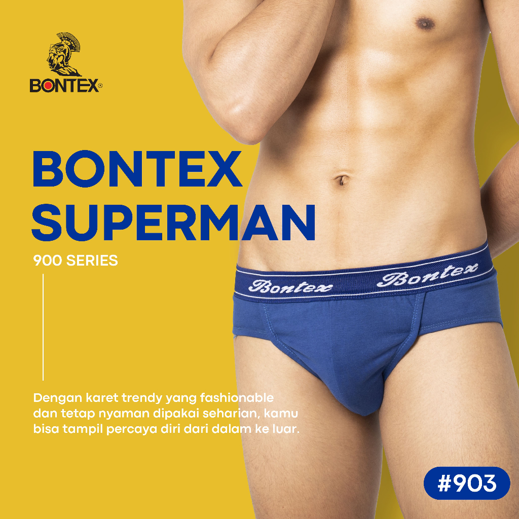 BONTEX Take All 900 Series - Celana Dalam Pria Isi 4 - Bahan Katun Pemakaian Sehari Hari