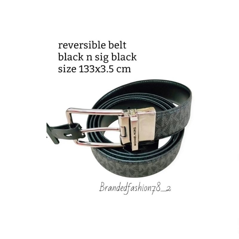 Mk belt reversible black and sig black original for men
